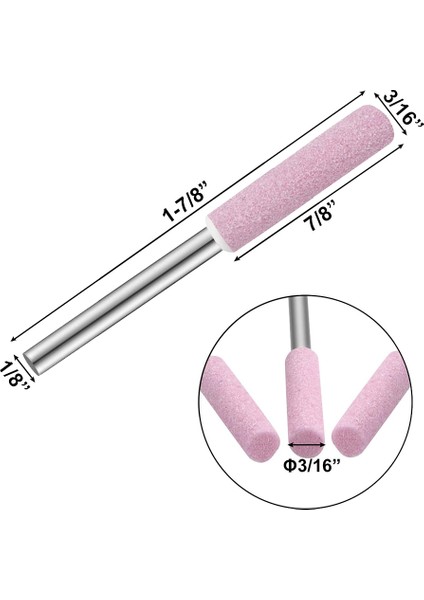 50 Adet Burr Taşlama Taşı Dosyası, Zincirli Testere Bileyici Için Parlatma Taşlama Aleti Taşlama Uçları, 3/16 Inç/ 4,8 mm (Yurt Dışından) fırsatları