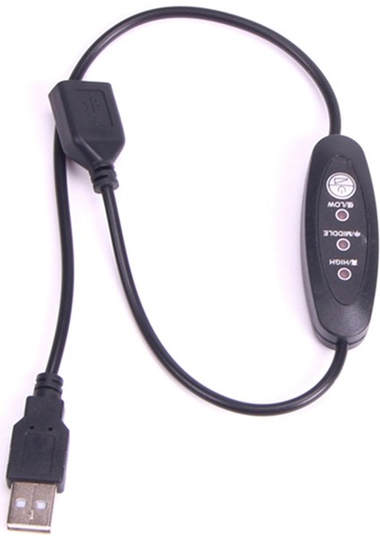 USB 5V-12V Sıcaklık Kontrol Cihazı Isıtıcı Termostat 3 Hızlı Ayarlanabilir 24W (Yurt Dışından)