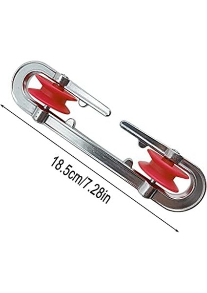 Alüminyum Çamaşır Ipi Yayıcı, Ağır Yükler ve Uzun Çamaşır Ipi Için Makaralı Çamaşır Ipi Aksesuarları, 2 Paket (Yurt Dışından)