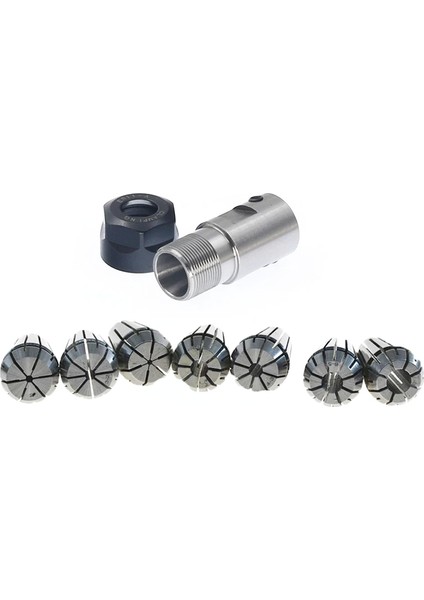 1 Takım C25 ER20 10MM + 7 Adet 3 -12MM Pens Mandren Motor Şaftı Uzatma Çubuğu Mil Pens Torna Aletleri Tutucu (Yurt Dışından)