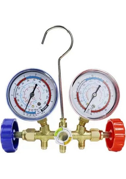 Klima Aracı Freon R134A R12 R22 Klima Basınç Ölçer Soğutucu Basınç Ölçümü, Set 1 (Yurt Dışından)
