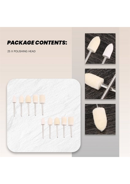 25 Adet Keçe Parlatma Cilalama Pedi Başlığı Seti Dremel Aksesuarları Için Döner Aletler (Yurt Dışından) indirimleri