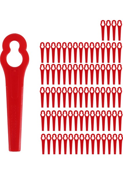 80 Adet 8.3cm Plastik Çim Biçme Bıçağı Yedek Bıçakları Bosch Einhell Çim Biçme Makinesi Için Çim Biçme Makinesi Bıçakları (Yurt Dışından)