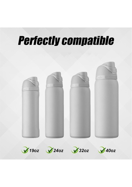 Owala Freesip 19/24/32/40OZ Için 2 Parçalı Tıpa Yedek 2 Parçalı Düğme, Silikon Tıpa Contası Üst Kapak Şişe Ağız Basmalı Anahtar (Yurt Dışından) fiyatları