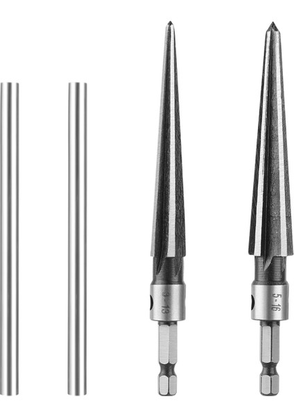 Adet T Saplı Konik Rayba Aleti, 3-13MM (1/8-1/2 Inç) ve 5-16MM (1/2-5/8 Inç) Köprü Pim Deliği El Rayba Aleti (Yurt Dışından)