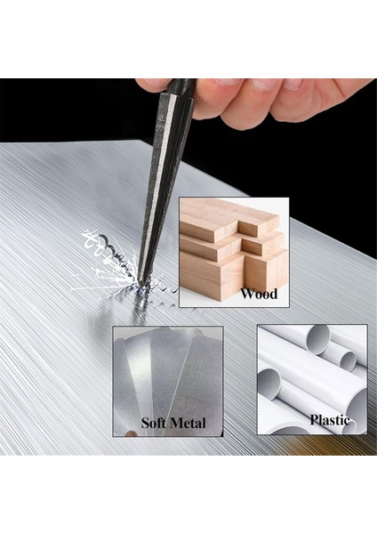 Adet T Saplı Konik Rayba Aleti, 3-13MM (1/8-1/2 Inç) ve 5-16MM (1/2-5/8 Inç) Köprü Pim Deliği El Rayba Aleti (Yurt Dışından) modelleri