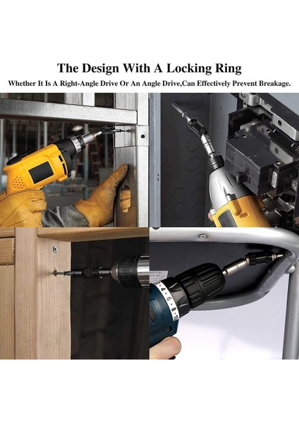 2 Paket Döner Uç Uç Tutucu, Manyetik Vida Matkap Ucu 1/4 Inç Altıgen Şaft, Hızlı Değişim Kilitleme Uç Tutucu (Siyah) (Yurt Dışından) indirimleri