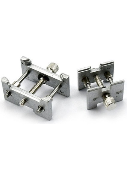 Set Metal Saat Hareketi Tutucu Sabit Taban Çok Fonksiyonlu Saatçi Kelepçesi Saat Tamir Aletleri Aksesuarları (Yurt Dışından)