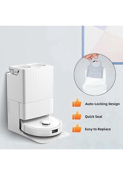 Robot Süpürge ile Uyumlu 16 Paket Toz Torbası, Büyük Kapasiteli Tek Kullanımlık Yedek (Yurt Dışından) modelleri