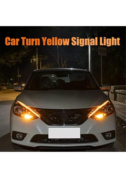 Araba LED Işık Çubuğu, Beyaz Dönüş Sinyali Sarı Işık Su Geçirmez Araba Gündüz Farı Çubuğu Kamyon Suv Için, 24 Inç, 2 Adet (Yurt Dışından) fırsatları