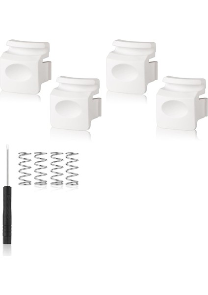 Owala Freesip 24OZ 32OZ Için 4 Adet Yedek Düğme, Su Şişesi Kapağı Parçaları, Basmalı Anahtar Üst Kapak Aksesuarları, Beyaz (Yurt Dışından)