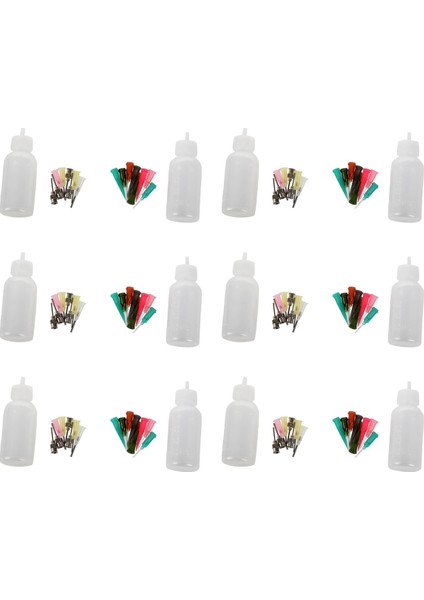 96 Parça Kına Seti Aplikatör Nozulları Şişeler Macun Dövme Vücut Sanatı Çizim Aracı (Yurt Dışından)