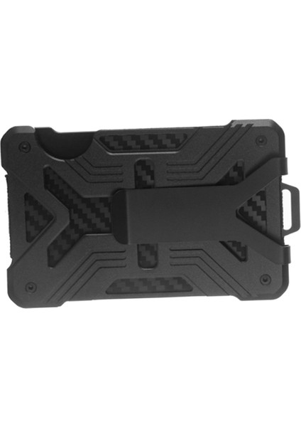 Kart Tutucu Erkek Kimlik Kredi Cüzdanı Rfid Engelleme Alüminyum Iş Moda Para Kutusu (Yurt Dışından)