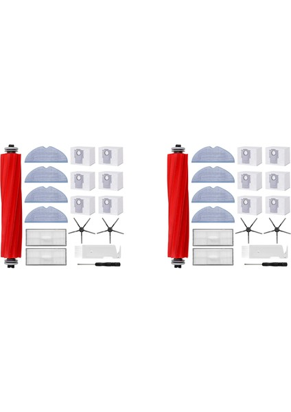 S7 Pro Ultra/s7 Maxv Ultra Için Aksesuar Seti, 12 x Toz Torbası, Ana Silindir Fırçalı Elektrikli Süpürge Aksesuarları (Yurt Dışından)