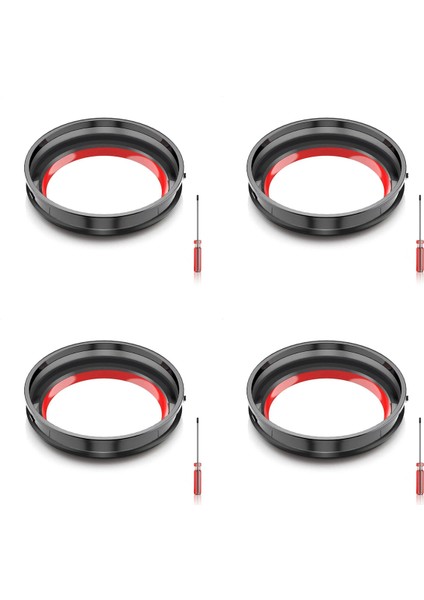 V10 Elektrikli Süpürge Toz Haznesi Üst Sabit Sızdırmazlık Halkası Yedek Kova Ataşmanı Yedek Parçası Için 4x (Yurt Dışından)