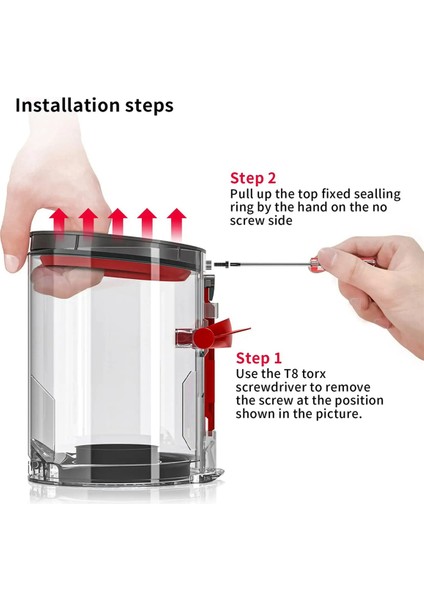 V10 Elektrikli Süpürge Toz Haznesi Üst Sabit Sızdırmazlık Halkası Yedek Kova Ataşmanı Yedek Parçası Için 4x (Yurt Dışından) fırsatları