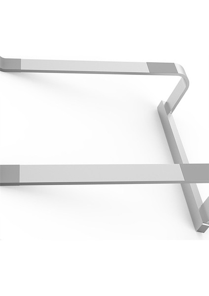 Masaüstü Dizüstü Bilgisayar Standı Sabit Ergonomik Alüminyum Bilgisayar Yükseltici Soğutma (Gümüş) (Yurt Dışından)