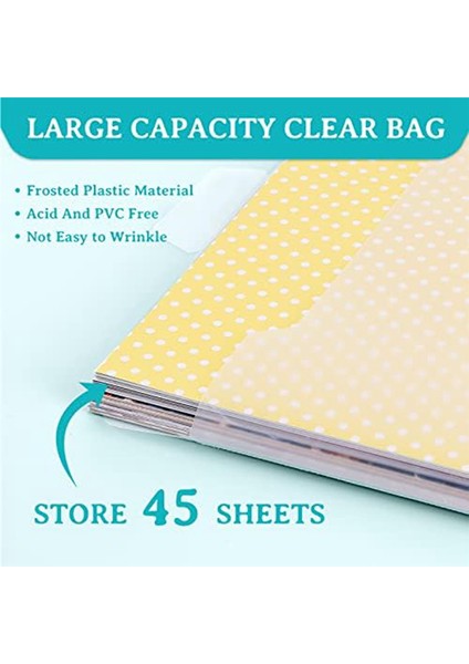 36 Adet Scrapbook Kağıdı Saklama Tokalı Tasarım, 100 Adet Çok Renkli Yapışkan Endeks Sekmesi 12X12 Inç Tutmak Için (Yurt Dışından)