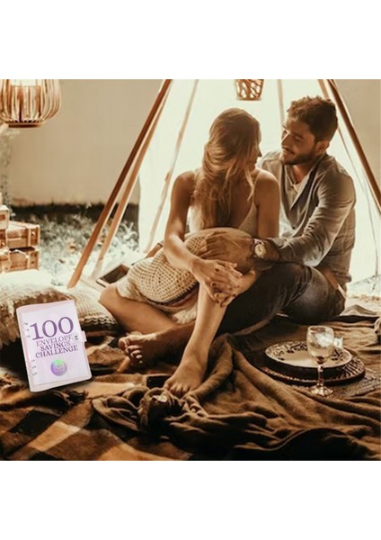 100 Günlük Mücadele Para Tasarrufu Klasörü Zarf Mücadelesi: Eğlenceli ve Kolay Bütçe Planlayıcısı (Yurt Dışından)