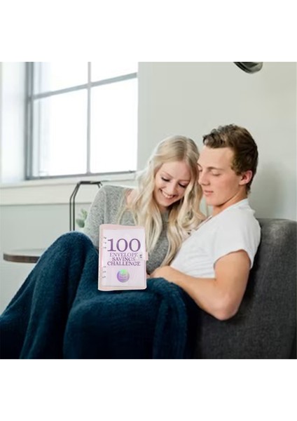 100 Günlük Mücadele Para Tasarrufu Klasörü Zarf Mücadelesi: Eğlenceli ve Kolay Bütçe Planlayıcısı (Yurt Dışından)