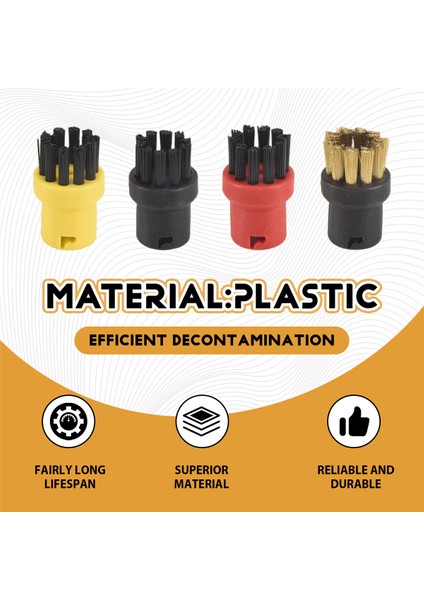 Sc1 Sc2 Sc3 Sc4 Buharlı Temizleyici Parçaları Için 6 Parça Yuvarlak Fırça Nozulu Seti (Yurt Dışından) fırsatları