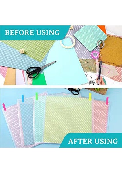 36 Adet Scrapbook Kağıdı Saklama Tokalı Tasarım, 100 Adet Çok Renkli Yapışkan Endeks Sekmesi 12X12 Inç Tutmak Için (Yurt Dışından)