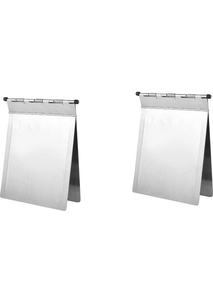 2x Metal Pano A4 Paslanmaz Çelik Hasta Kayıt Klasörleri Pano Klasör Ofis Okul Öğretmen Doktor Hemşire Için (Yurt Dışından)