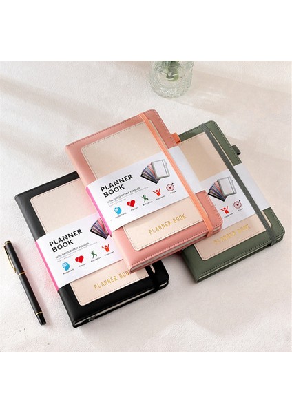 Haftalık Planlayıcı 2024 Pu Kapaklı Defter, Orta (A5) Sert Kapak, 5.9x8.4 Inç Mavi (Yurt Dışından)