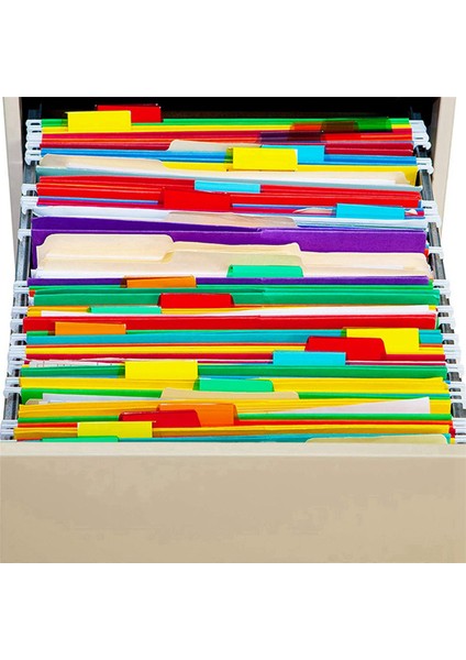240 Set Çok Renkli Askılı Dosya Klasörü Sekmeleri Boş Ekler ile 2 Inç Plastik Klasörler Için (Yurt Dışından) fiyatları