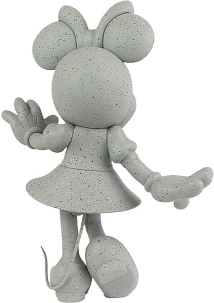 Small Minnie Welcome Granite Gri Heykel