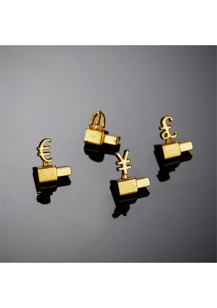 10 Adet Dijital Etiketi 3D Metal Raf Ayarlanabilir Gbp ￡ Mağaza Ekranı Mücevher Saat Ofis Için Kare Kit (Yurt Dışından)