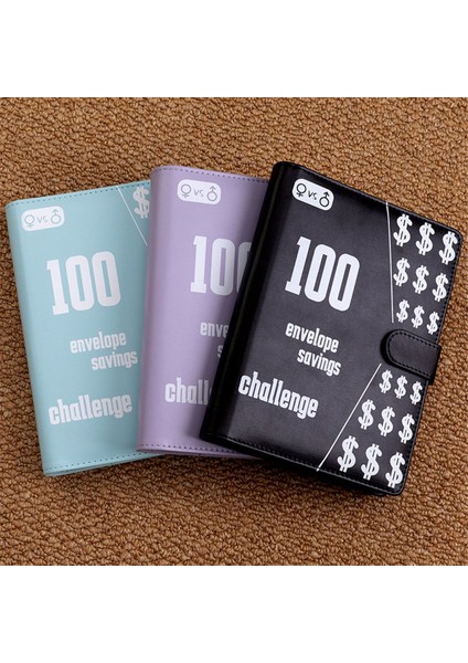 100 Zarflı Zorlu Dosya, Nakit Zarflı A5 Tasarruf Dosyası, Planlama ve Tasarruf Için Bütçe Siyah (Yurt Dışından) modelleri