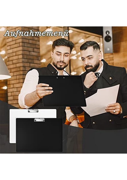 4'lü Paket A3 Pano Manzara Yazı Tahtası Klips ve Askı Deliği ile Ofis Mutfak Atölyesi (Yurt Dışından)