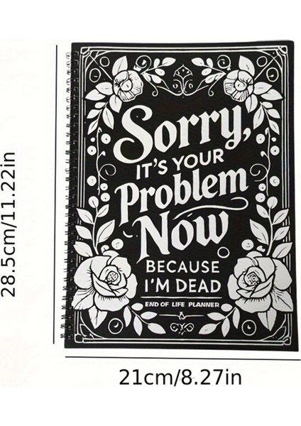 Yaşam Sonu Planlayıcısı: Üzgünüm, Bu Artık Senin Sorunun, Çünkü Ben Öldüm, Anlamlı Wire-O Defter Planlayıcısı (Yurt Dışından) indirimleri