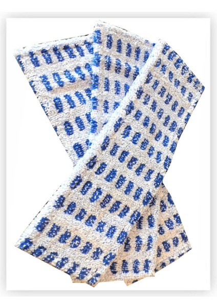 Desenli Mikrofiber Mop Seti, 50 Cm, 3'lü Paket, Temizlik Kolaylığı Sağlar