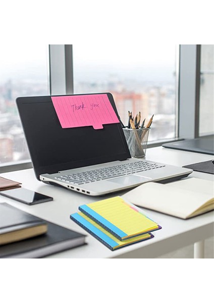 10 Adet Çizgili Yapışkan Notlar, 5.9x3.9 Inç Güçlü Yapışkan Not Defterleri Çalışma Notları Okul ve Ofis Malzemeleri Için (Yurt Dışından) fırsatları