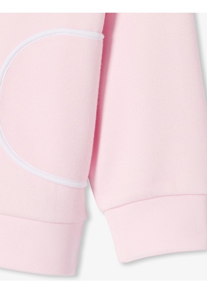 Pembe Pike Kapüşonlu Fermuarlı Kız Çocuk Sweatshirt fırsatları