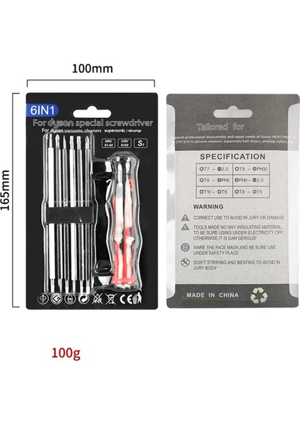 Takım Tornavida T8 T5 Ağır Hizmet Tipi Yıldız Torx V6/V7/V8/V10/V11 Profesyonel El Aletleri (Yurt Dışından)