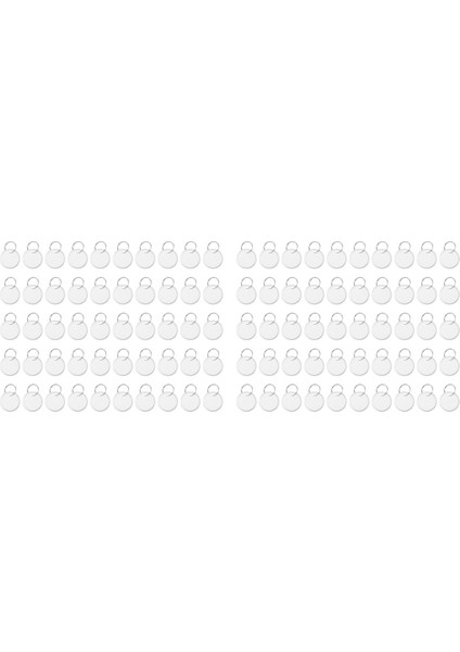 Metal Jant Etiketleri Anahtar Yuvarlak Kağıt Halkalı Araba Anahtarları ve Kapısı Için (100 Adet) (Yurt Dışından)