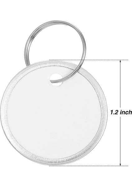 Metal Jant Etiketleri Anahtar Yuvarlak Kağıt Halkalı Araba Anahtarları ve Kapısı Için (100 Adet) (Yurt Dışından) fırsatları