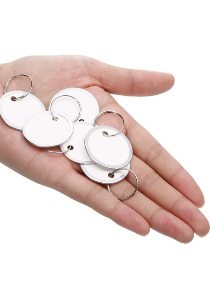 Metal Jant Etiketleri Anahtar Yuvarlak Kağıt Halkalı Araba Anahtarları ve Kapısı Için (100 Adet) (Yurt Dışından) indirimleri