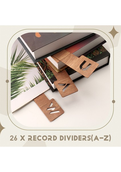 26 Adet Ahşap Plak Bölücüler, Alfabetik Vinil Depolama Bölücüler Az, Tutucu Düzenleyici Kılavuzları (Yurt Dışından)