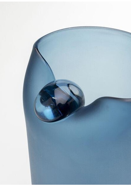 Buckle Blue Mavi Cam Vazo fırsatları