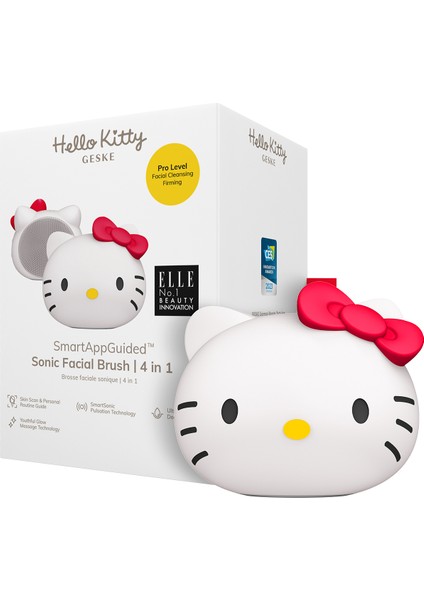 Sonic Facial Brush Beyaz 4'ü 1 Arada Hello Kitty Yüz Temizleme Fırçası Cilt Temizleme Cihazı fiyatları