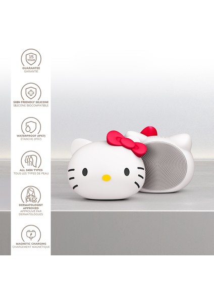 Sonic Facial Brush Beyaz 4'ü 1 Arada Hello Kitty Yüz Temizleme Fırçası Cilt Temizleme Cihazı indirimleri
