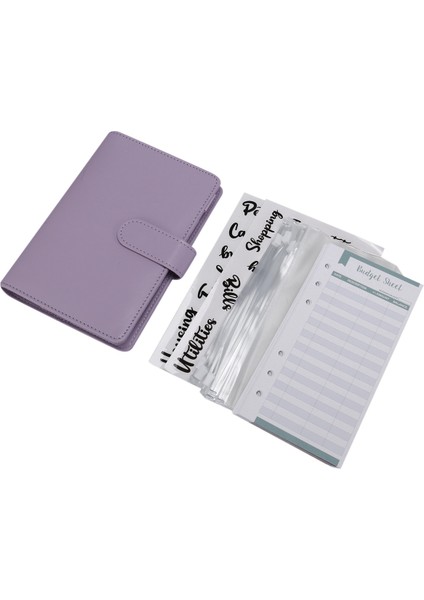 Bütçeleme Için 2x Nakit Zarfları, A6 Bütçe Klasörü, Klasör Cepleri, Gider Sayfaları, Para Klasörü Cüzdan Düzenleyici (Yurt Dışından)