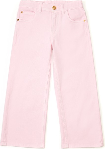 Pembe Kız Çocuk Jean Pantolon