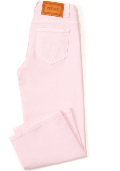 Pembe Kız Çocuk Jean Pantolon