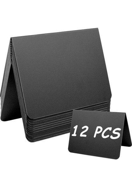 24 Adet Mini Kara Tahta Işaretleri 4x3 Inç Küçük Tebeşir Işaretleri Parti Büfe Masaları Için Gıda Etiketleri, Yazması Kolay (Yurt Dışından)