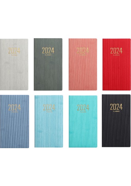 Adet 2024 Planlayıcı Cep Defteri, Çanta Için Küçük Takvim 6,8 x 3,8 Inç, Günlük Haftalık ve Aylık Ajanda (Yurt Dışından)
